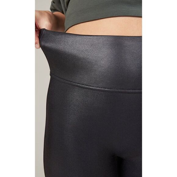 Spanx Faux Leather Leggings In Black Size S NWOT - Picture 4 of 6